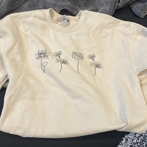 Sand Floral Crewneck